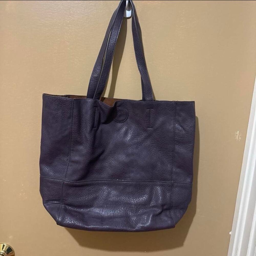 Joy susan purple pebbled tote
